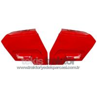 Çamurluk MF 135-148 Cepli Sağ-Sol Takım 27" DAR Tip Kırmızı Boyalı